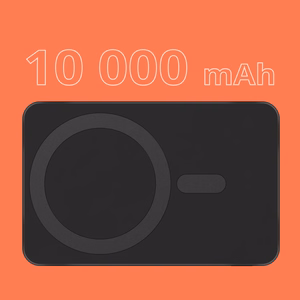 Krüger&Matz magneettinen langaton varavirtalähde, 10000 mAh, musta
