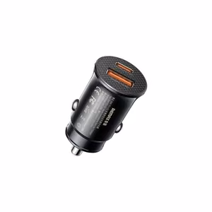 Remax auton laturi RCC358 30W USB-C/USB-A musta