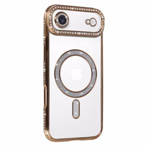 Bling MagSafe Suojakuori iPhone 17 Air:lle kultainen