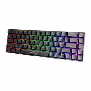 Fifine GK1 mekaaninen näppäimistö, 65% RGB (musta)