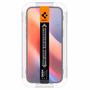 Spigen Glas.tR EZ Fit karkaistu lasi iPhone 15 / 16:lle - 2 kpl.
