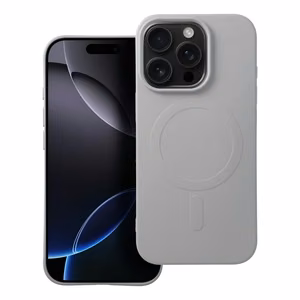 Silikoninen Mag Cover iPhone 16 PRO:lle yhteensopiva MagSafen kanssa (iso reikä) titaani
