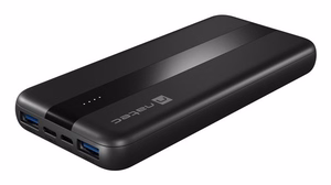 NATEC TREVI SLIM Q V2 -varavirtalähde litiumpolymeeri (LiPo) 10000 mAh musta