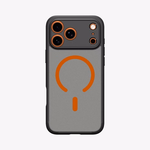 Spigen Ultra Hybrid MagSafe Suojakuori iPhone 17 Pro:lle - Musta ja Oranssi