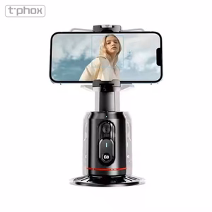 T-PHOX iCircle gimbaali/kolmijalka AI 360 kasvojenseurannalla, musta teline