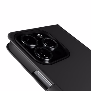 Puro Wallet Detachable MagSafe 2in1 PU-nahkainen Suojakuori läpällä ja lompakolla iPhone 16 Prolle - musta