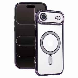 Bling MagSafe Suojakuori iPhone 17 Air:lle violetti