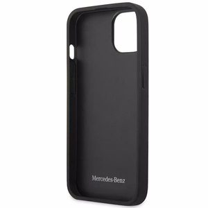 Mercedes Nahkakotelo tähdet kuvio iPhone 13 mini - musta