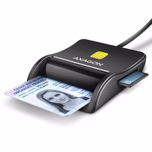 CARD READER FLAT SMARTCARD 4SL/USB2.0 1.3M CRE-SM3SD AXAGON