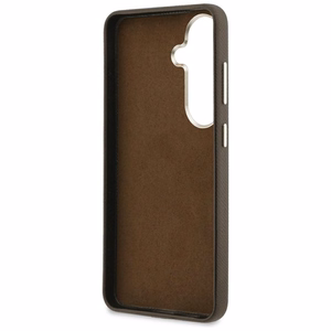 Guess Suojakuori Grained Big 4G Metal Logo Samsung Galaxy S26:lle ruskea