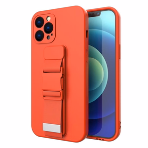 Köysi tapauksessa geelikotelo ketjulla kaulanauha laukku kaulanauha iPhone 13 mini punainen