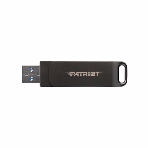 USB-muistitikku PATRIOT Rage R550 32GB 100 MB/S USB A+C kääntyvä (PE32GR550DSAD) musta