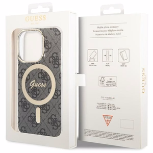 Guess 4G MagSafe suojakuori iPhone 14 Pro:lle - musta
