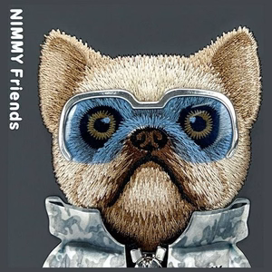 NIMMY Suojakuori COOL&CUTE 2.0 Koira iPhone 16:lle musta