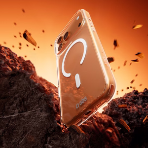 SBS Extreme Mag Suojakuori D3O-teknologialla iPhone 17 Pro:lle - läpinäkyvä