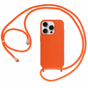Hihna Silikoninen Suojakuori iPhone 15 Plus:lle design 1 oranssi