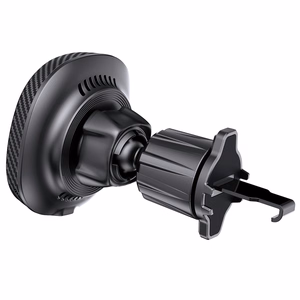 Blavec autoteline BHC-06B 15W magneettinen induktiolatauksella ja aktiivijäähdytyksellä tuuletusritilään (BHC06B-MAVIB) musta