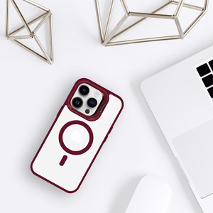 Tel Protect Kickstand MagSafe Suojakuori iPhone 11:lle burgundinpunainen