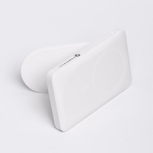 Ulkoinen akku yhteensopiva MagSafe:lle Forcell F-Energy MagStand F10K2 QC3.0 PD 5A 20W 10000 mAh valkoinen