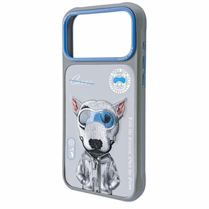 Nimmy Cool&Cute 2.0 Nag Suojakuori iPhone 17 Pro Max:lle - Harmaa