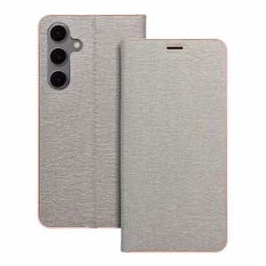 Läppäsuojakuori Samsung S24 FE:lle Luna Book Gold hopeinen