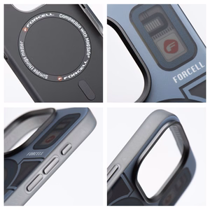 Suojakuori Samsung S25 PLUS:lle Forcell F-Protect Levels Dual Layer 4D MagSafe-yhteensopiva Military Drop-Test cyber grey