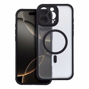 Suojakuori iPhone 16 PRO MAX:lle Full Matte Mag Cover yhteensopiva MagSafe musta