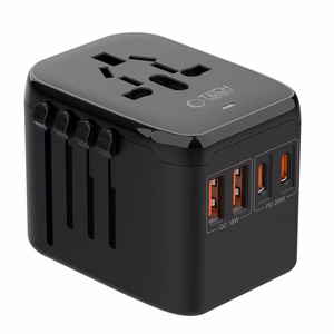 Tech-Protect TA200 EU / UK / US / AU Sovitin - Musta
