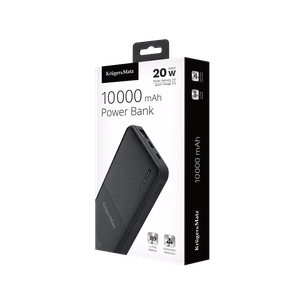 Kruger&Matz 10 000 mAh Li-pol -varavirtalähde QC- ja PD-toiminnoilla