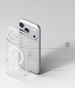 Ringke Fusion Magnetic MagSafe suojakuori malleille iPhone 18 Pro Max / 17 Pro Max, läpinäkyvä