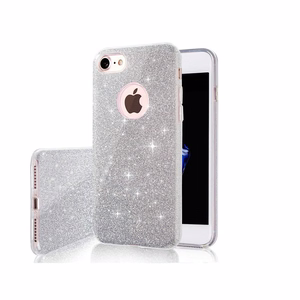 Glitter 3in1 Suojakuori iPhone 17 Air 6,6":lle hopeinen