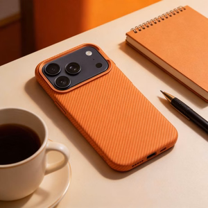 Case for iPhone 17 AIR K-Look compatible with MagSafe orange
