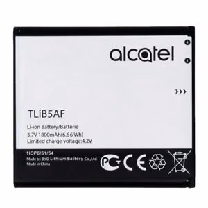 Akku Alcatel TLiB5AF modeemi One Touch/Pop C5/OT5036/OT5036D/OT5036/OT5036D/S800/S710:lle, 1800mAh