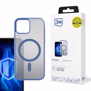 3mk Frosty MagCase Blue Suojakuori Apple iPhone 15:lle - läpinäkyvä