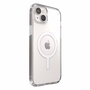 Speck Presidio Perfect-Clear + MagSafe suojakuori iPhone 15 Plus / 14 Plus -laitteelle, läpinäkyvä