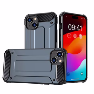 iPhone 15 Hybrid Armor Suojakuori - sininen