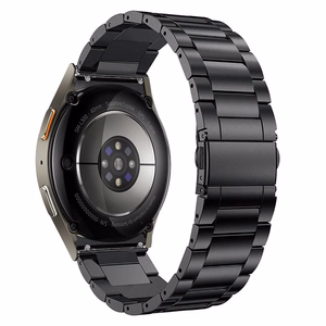Tech-Protect Stainless Hihna Samsung Galaxy Watch 4/5/5 Pro/6/7/FE musta
