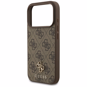 Guess 4G Small Classic Logo MagSafe Suojakuori iPhone 17 Pro - Ruskea