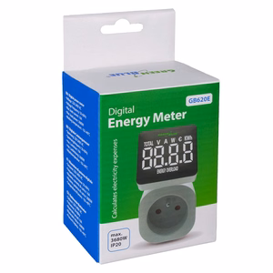 GreenBlue energy meter, wattmeter, 16A, max. 3680W, sub-memory, GB620 E