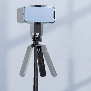 Blavec Selfie Stick Aluminium Fusion P-08 jalusta + kaukosäädin + 1 lamppu 2,2 metriä (SSFP08-TR1LB22) musta