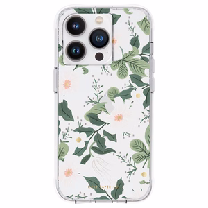 Rifle Paper Clear suojakuori iPhone 14 Pro -laitteelle, Willow -kuvioinen