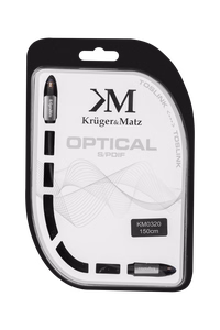 Kruger&Matz Toslink–Toslink-optinen kaapeli, 1,5 m