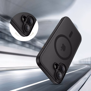 Tech-Protect Magpeak Magsafe CC Suojakuori iPhone 17:lle - matta musta