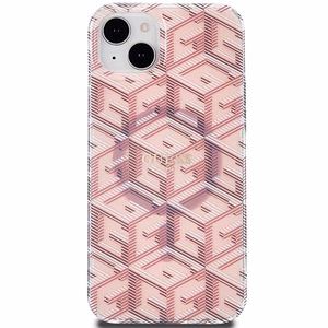 Guess IML GCube MagSafe case for iPhone 15 / 14 / 13 - pink