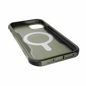 Raptic X-Doria Fort Case iPhone 14 Plus MagSafe panssaroitu suojus vihreä