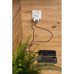 Kaapeli USB C - USB C Forcell F-Energy QC4.0 PD 3A 60W 0,5 m C338 musta