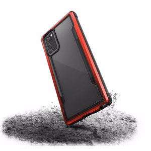 X-Doria Raptic Shield case for Samsung Galaxy Note 20, aluminium, drop-tested from 3 m, red