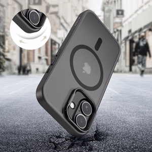 Tech-Protect MagStand MagSafe Suojakuori iPhone 17:lle - Matta Musta