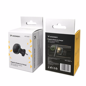 Langaton autolaturi+pidike Wozinsky (WCT5-6S2Y) magneettinen (MagSafe 15W) tuuletusritilään musta