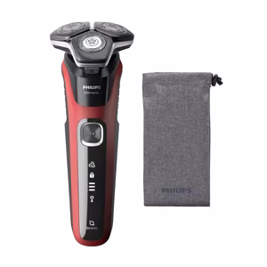 Philips SHAVER Series 5000 S5883/10 men's shaver Rotation shaver Trimmer Black, Red
